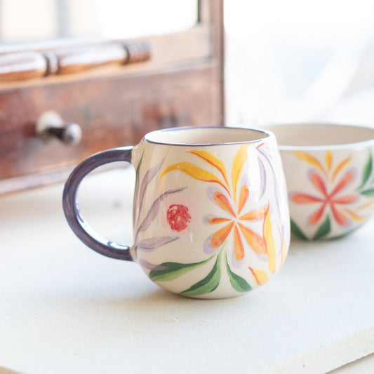 Blossom Mug - Vibrant Colorful Ceramic Mug