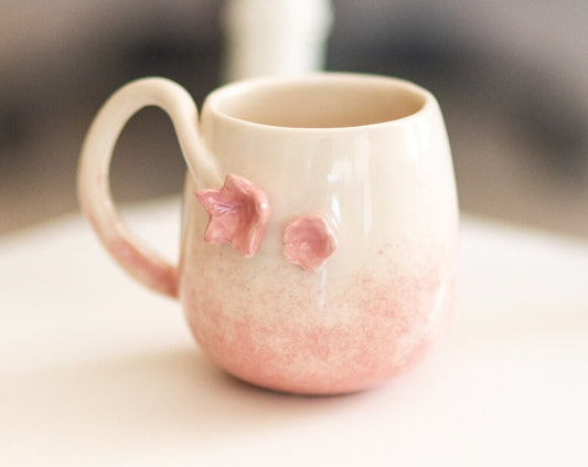 Cherry Blossom - Handmade Coffee Mug