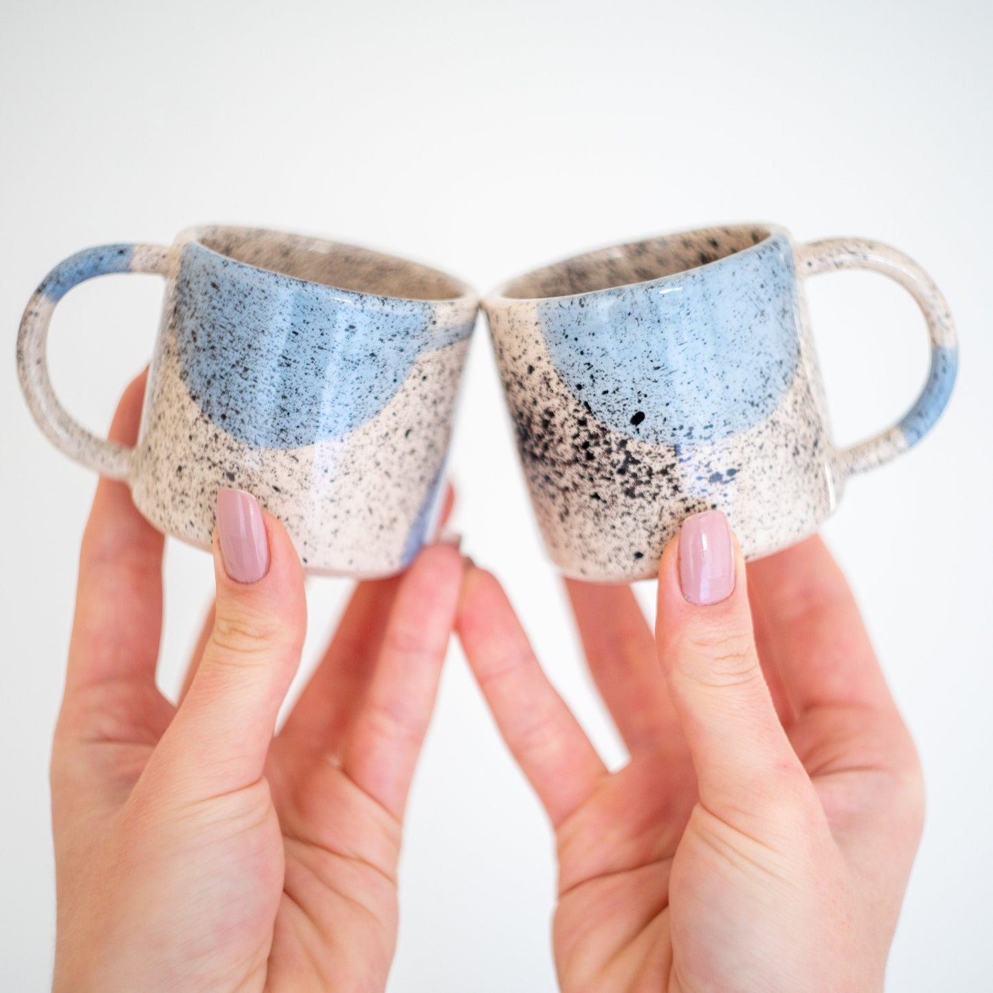 Minimal Handmade Espresso Cup Set - Contemporary Ceramic Coffee Cups, Stoneware High Quality Cups