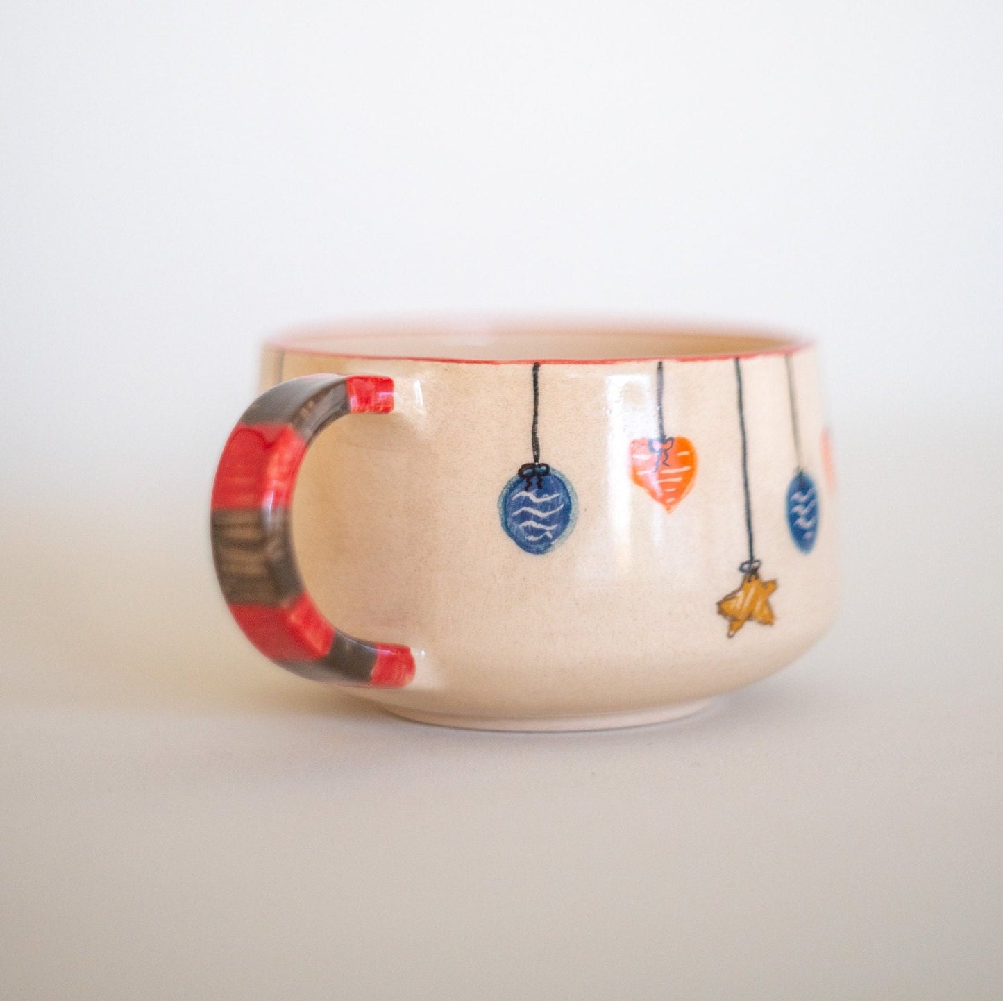 Colorful Coffee Mug | Handmade Tea Cup/Handcrafted Coffee Cup | Decorative Coffee Cup | Handmade Gift