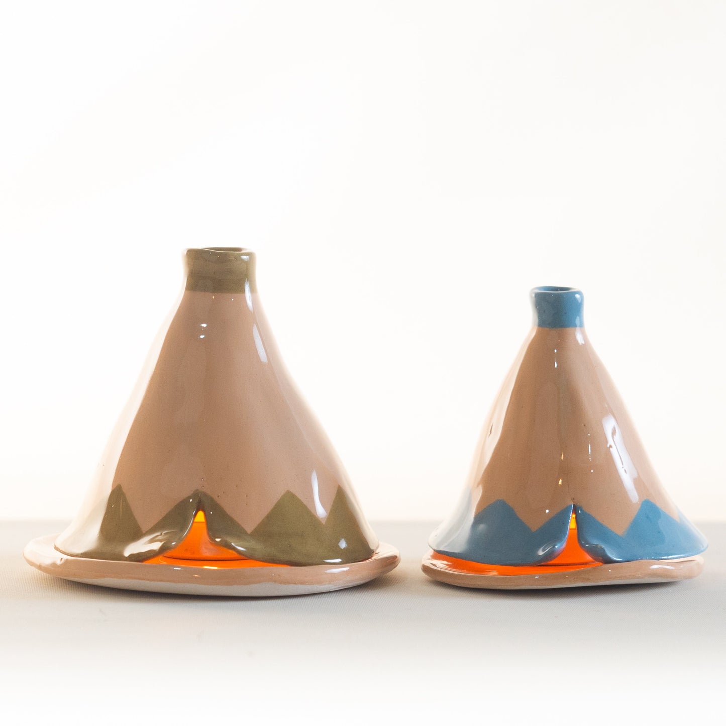 Wigwam Candle Holder | Tepee Candle Holder | Handmade Lodge Candle Holder | Special Designed Candle Holder | Ceramic Decor Candle Holder