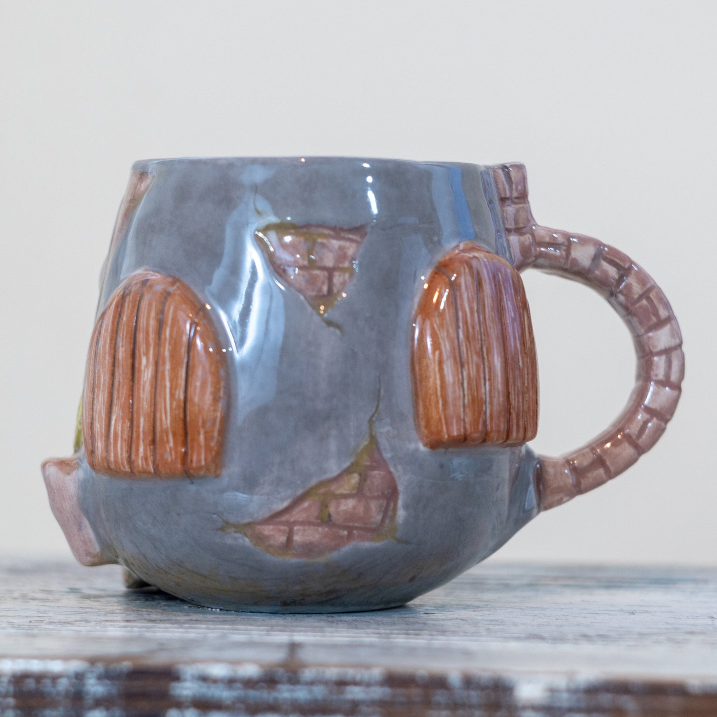 Farmhouse Decor Ceramic Mug, Handmade Coffee Mug, Pottery Mug