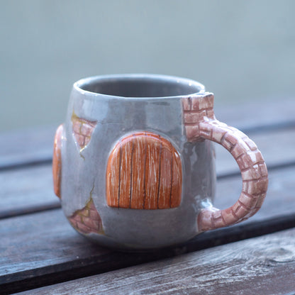 Farmhouse Decor Ceramic Mug, Handmade Coffee Mug, Pottery Mug