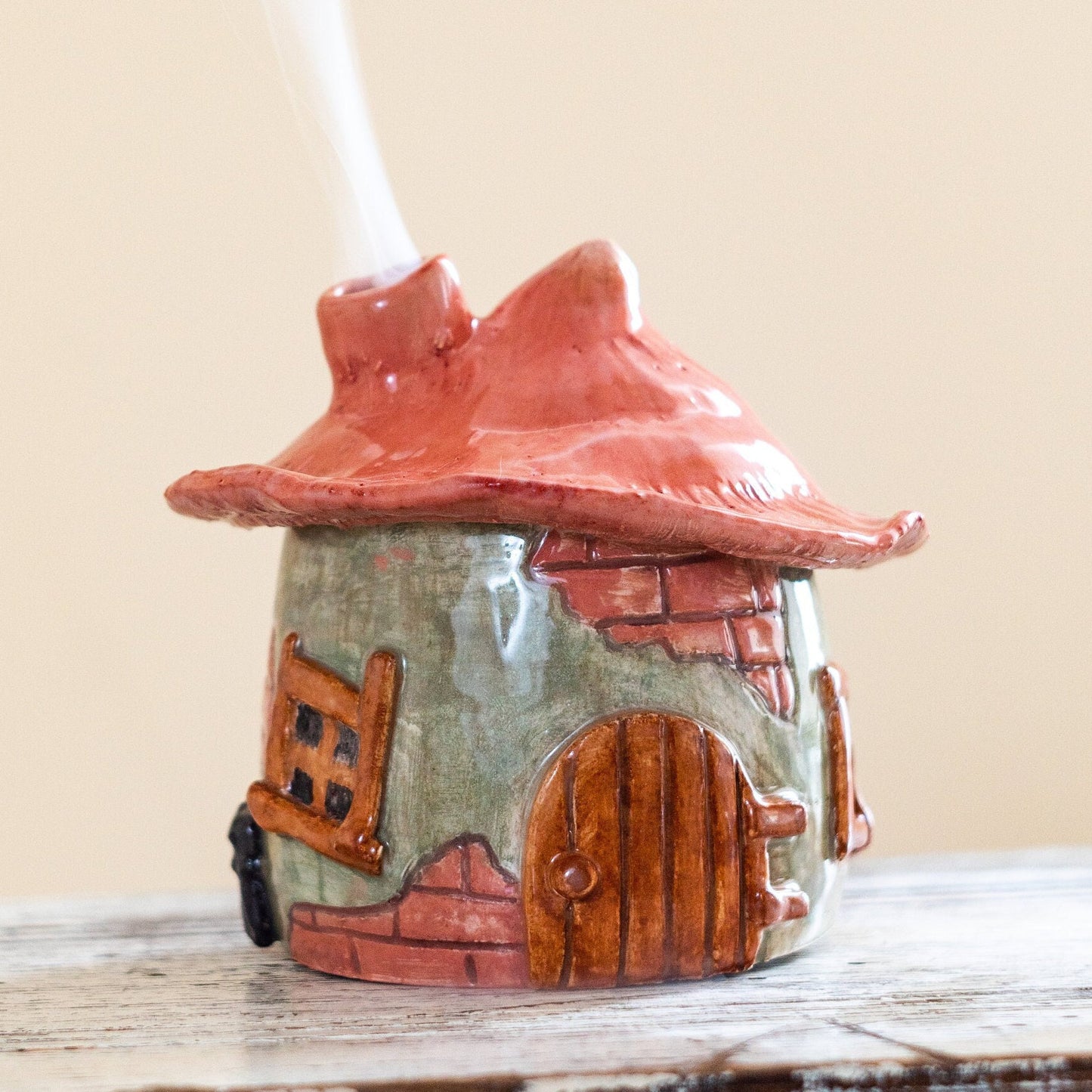 Witchy Decor for Home, Halloween Ceramic Incense Burner