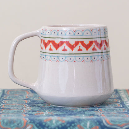 Handmade Ceramic Coffee Mug | Large Coffee Mug, Ethnic Pottery