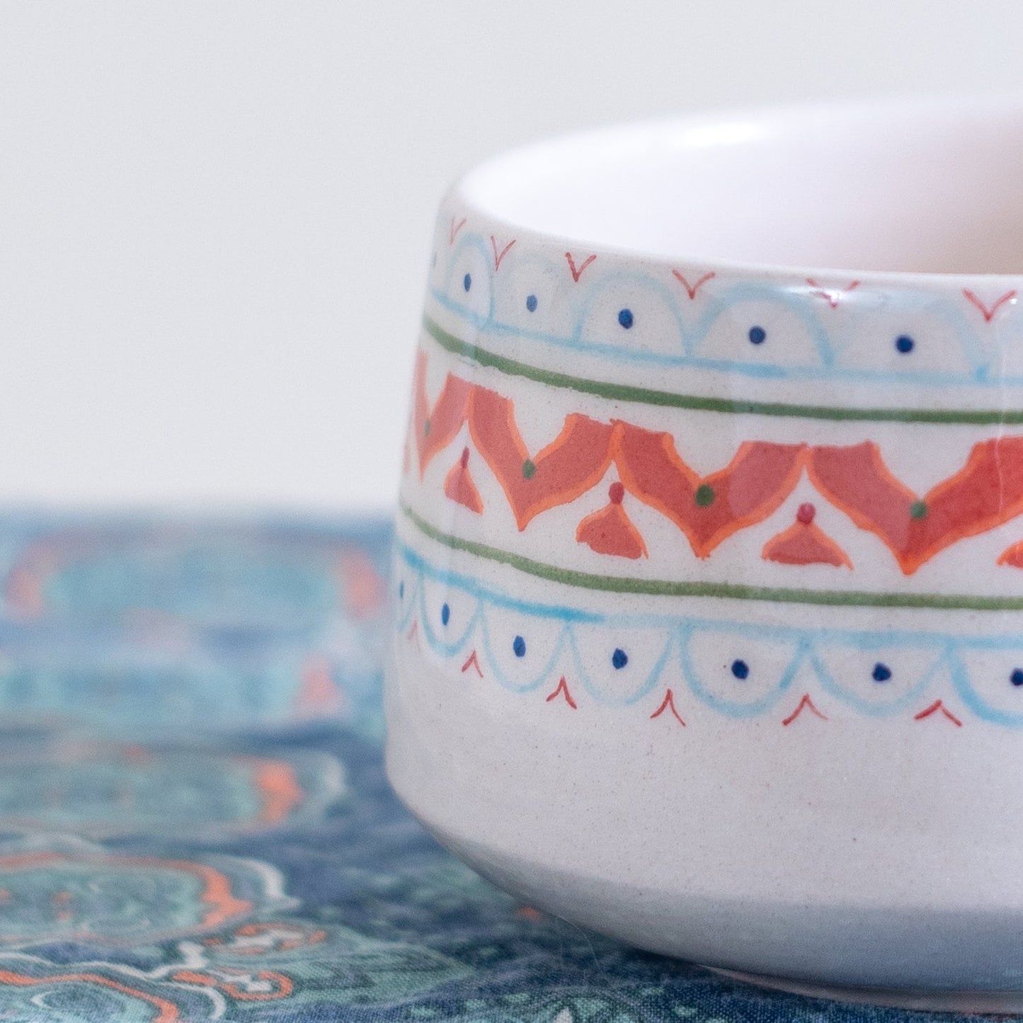 Handmade Ceramic Coffee Mug | Large Coffee Mug, Ethnic Pottery