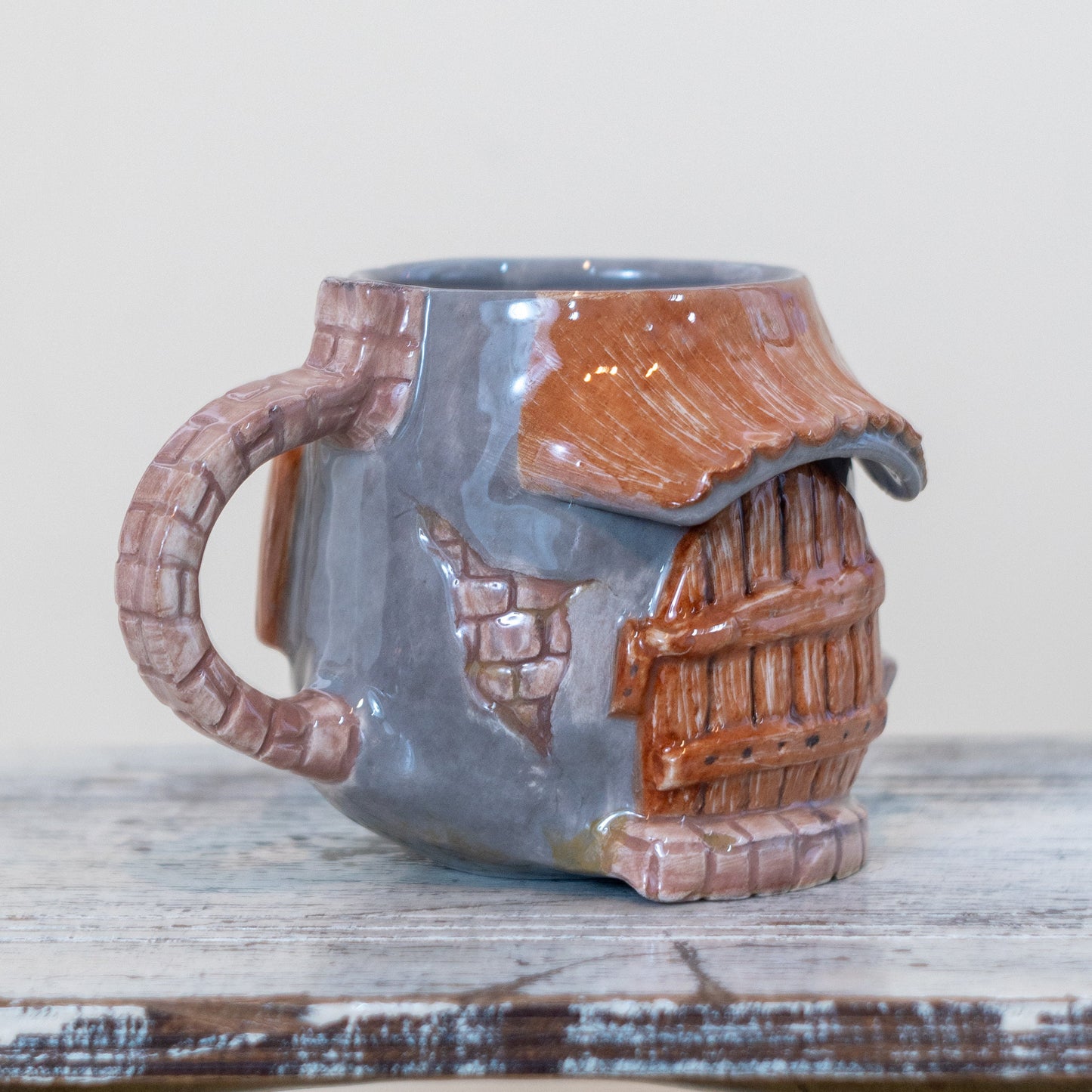 Farmhouse Decor Ceramic Mug, Handmade Coffee Mug, Pottery Mug