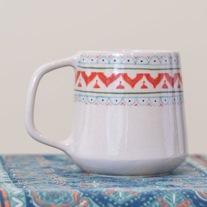 Handmade Ceramic Coffee Mug | Large Coffee Mug, Ethnic Pottery