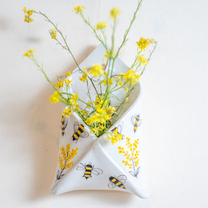 Wall Decor, Handmade Hanging Vase, Ceramic Flower Pot, Handmade Wall Decor, Ceramic Wall Planter