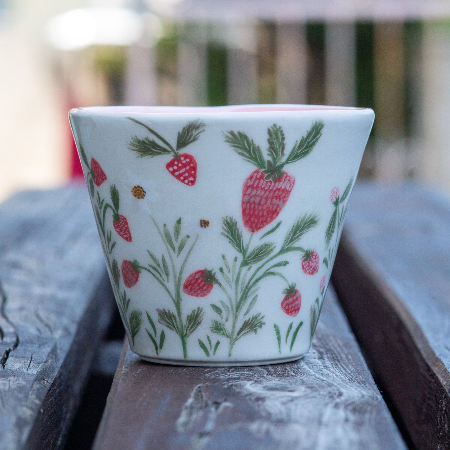 Cute Planter Strawberry Flower Pot, Unique Home Decor, Housewarming Gift