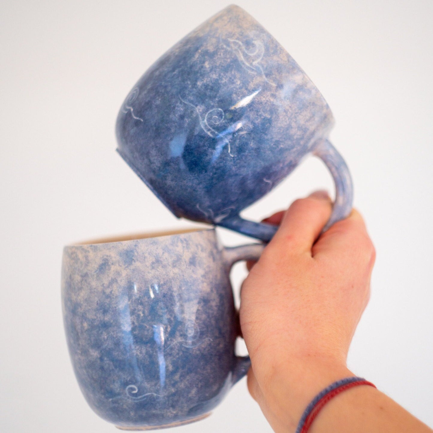 Handmade Ceramic Coffee Mug - Sea and Sky | Unique Coastal-Inspired Drinkware