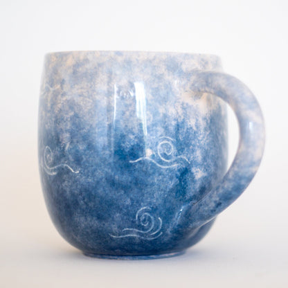 Handmade Ceramic Coffee Mug - Sea and Sky | Unique Coastal-Inspired Drinkware