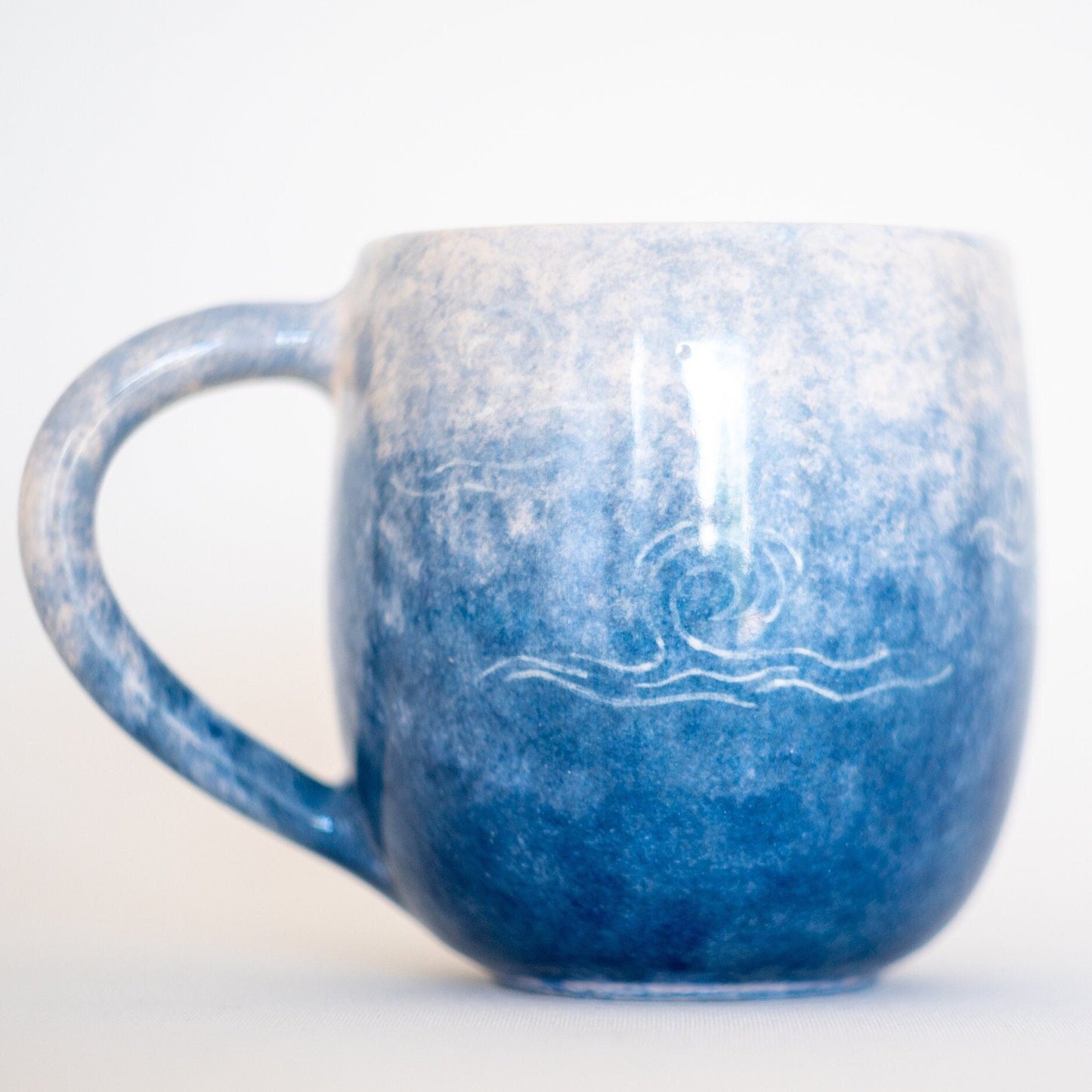 Handmade Ceramic Coffee Mug - Sea and Sky | Unique Coastal-Inspired Drinkware