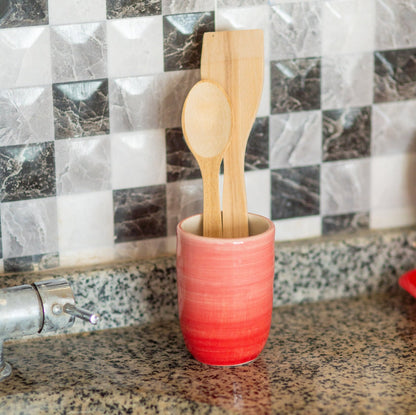 Utensil Holder, Handmade Ceramic Kitchen Utensils, Countertop Organizer