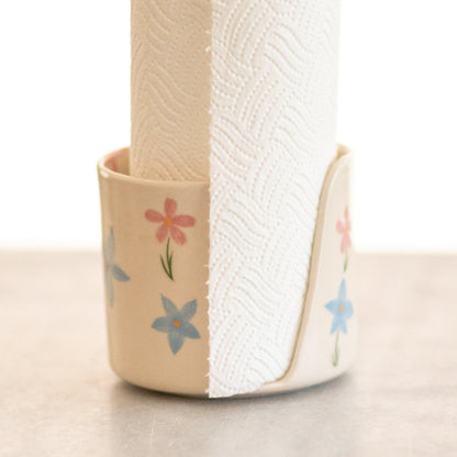 Paper Towel Holder Summer Flowers Kitchen Decor- Functional and Stylish Home Decor