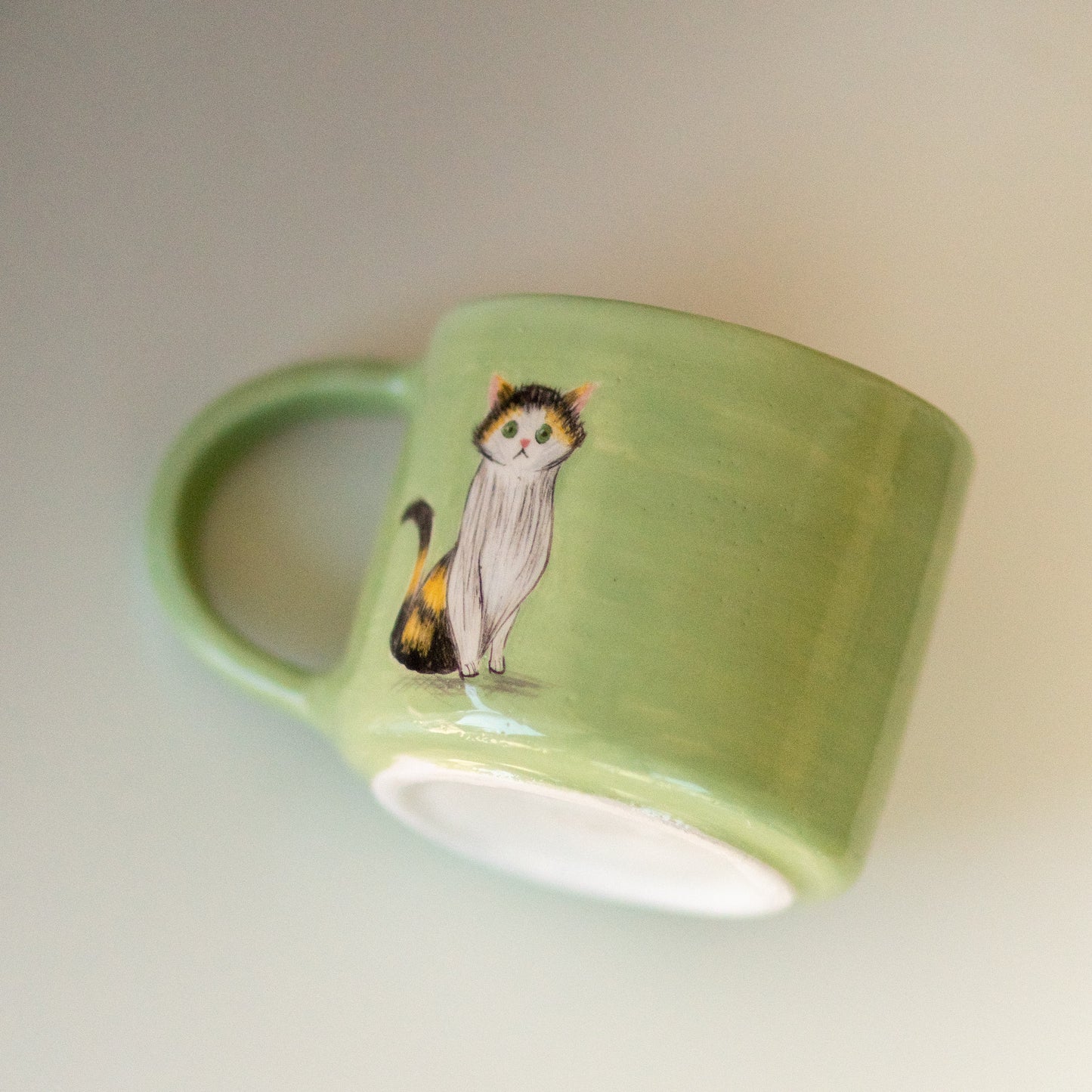 Cute Cat Coffee Mug for Cat Lovers | Handmade Ceramic Cup