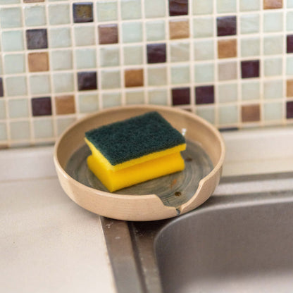 Self-Draining Sponge Holder and Soap Dish - Kitchen and Bathroom Organization Solution