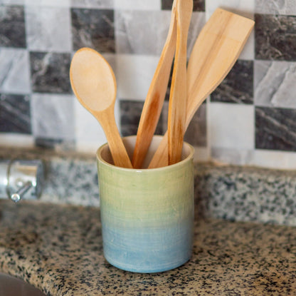 Utensil Holder, Handmade Ceramic Kitchen Utensils, Countertop Organizer