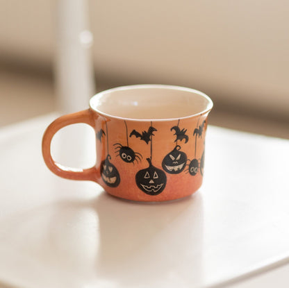 Handmade Halloween Gift, Halloween Pumpkin Mug