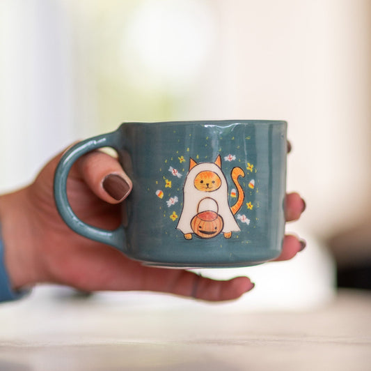 Halloween Mug - Cat Mom Mug