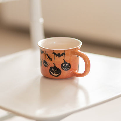 Handmade Halloween Gift, Halloween Pumpkin Mug