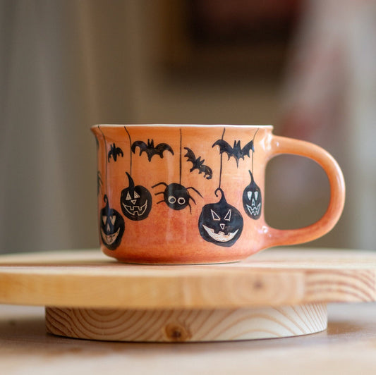 Handmade Halloween Gift, Halloween Pumpkin Mug