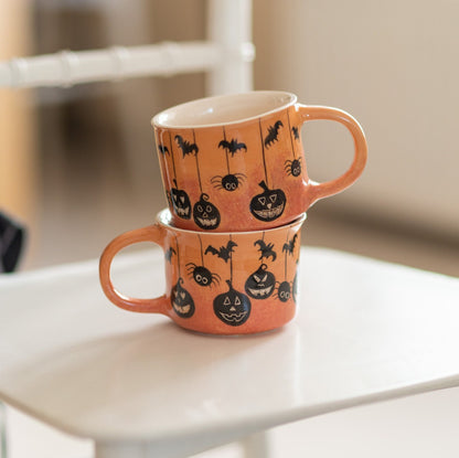 Handmade Halloween Gift, Halloween Pumpkin Mug