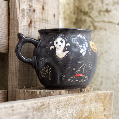 Cauldron Ceramic Coffee Mug - Halloween Mug