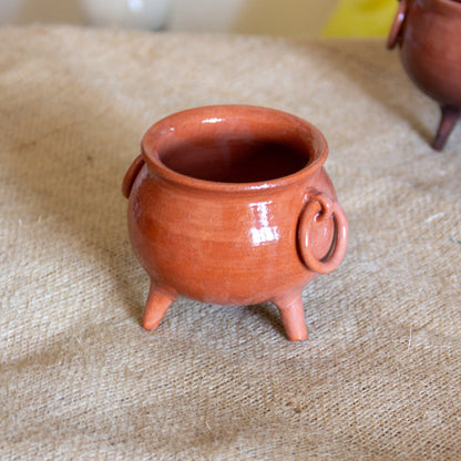 Halloween Decor Cauldron - Handmade Ceramic Pot