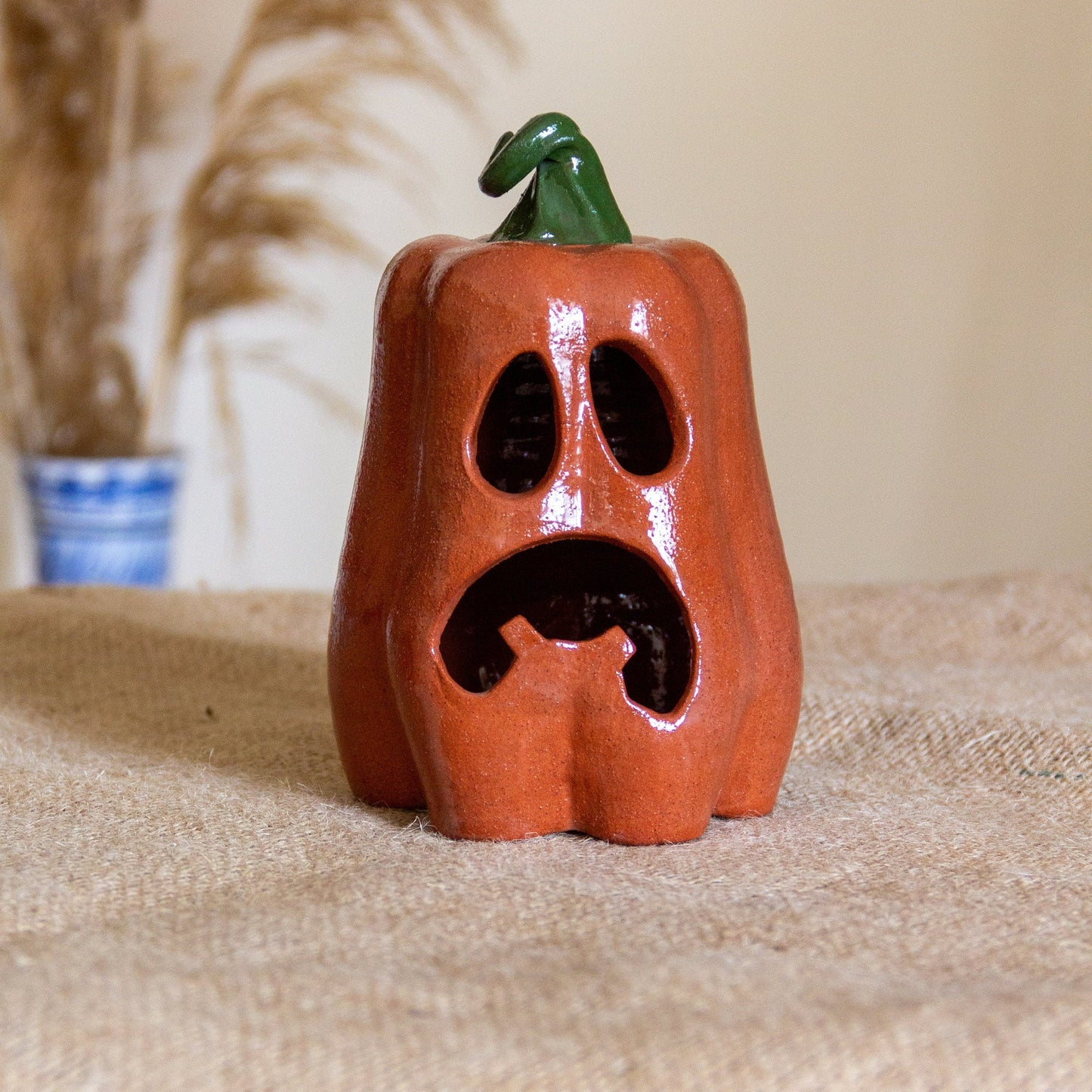 Halloween Decor Pumpkin Candle Holder