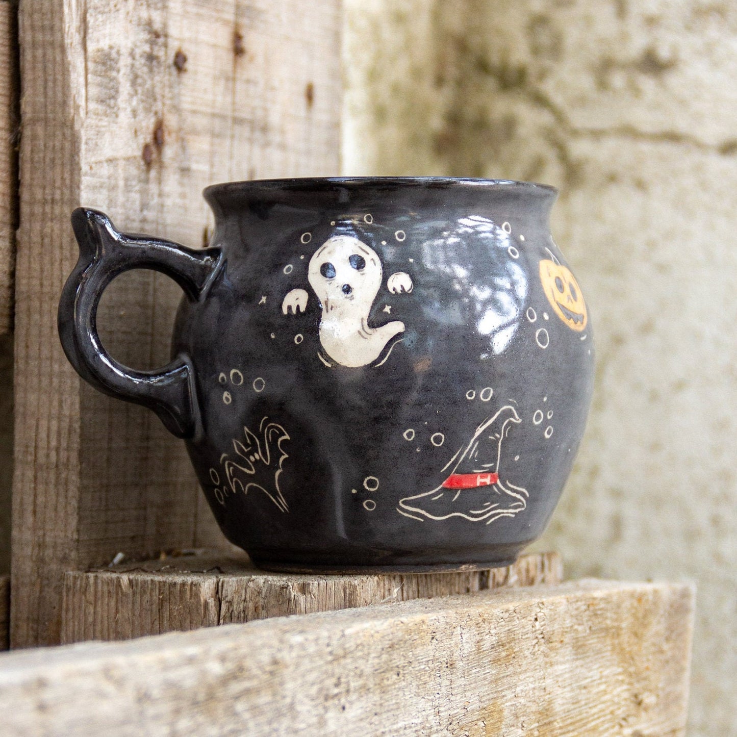 Cauldron Ceramic Coffee Mug - Halloween Mug