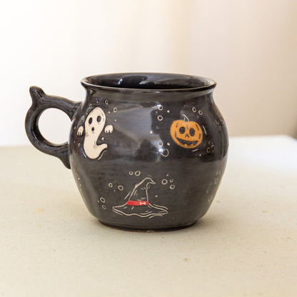 Cauldron Ceramic Coffee Mug - Halloween Mug