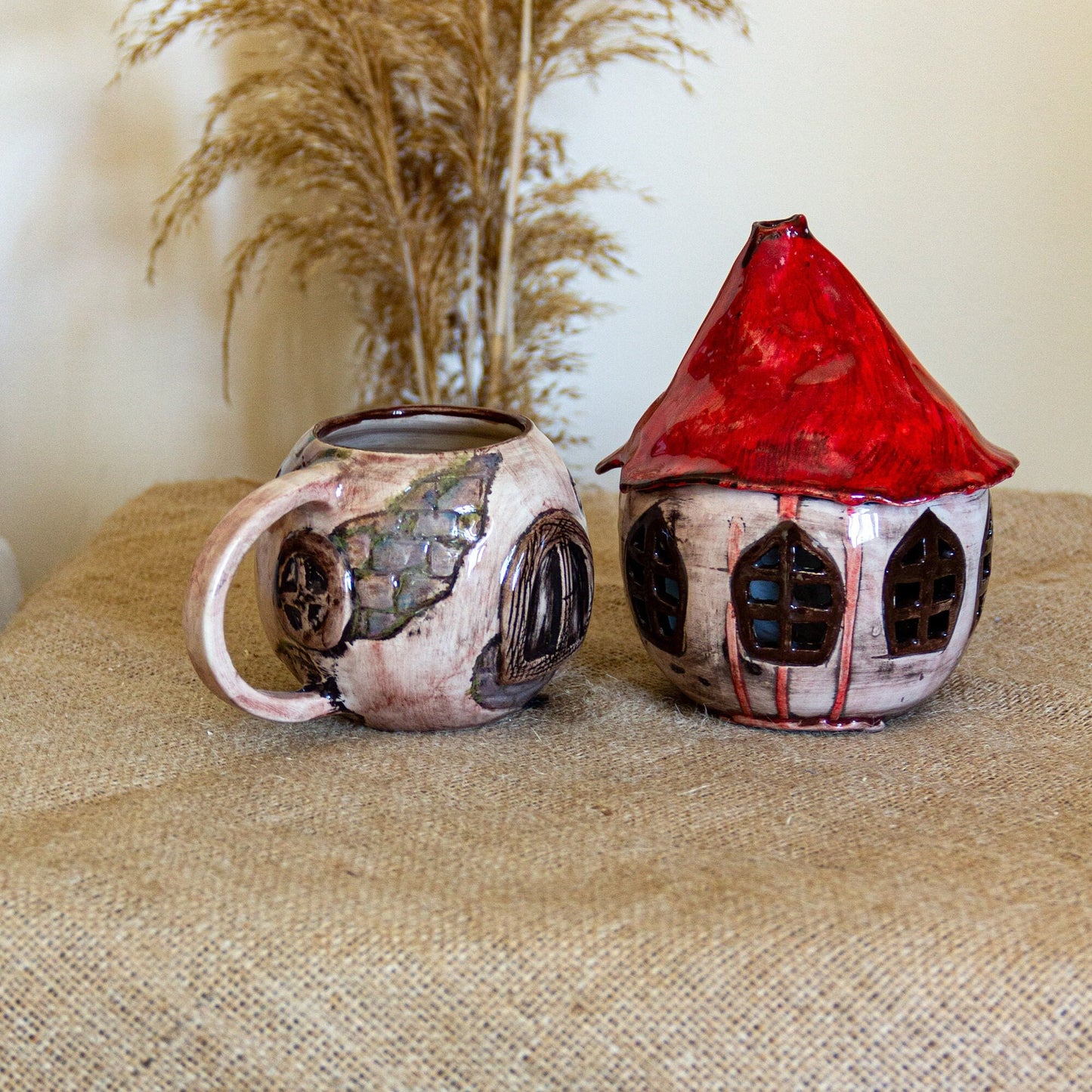 Halloween Gift Set Mug and Witch House