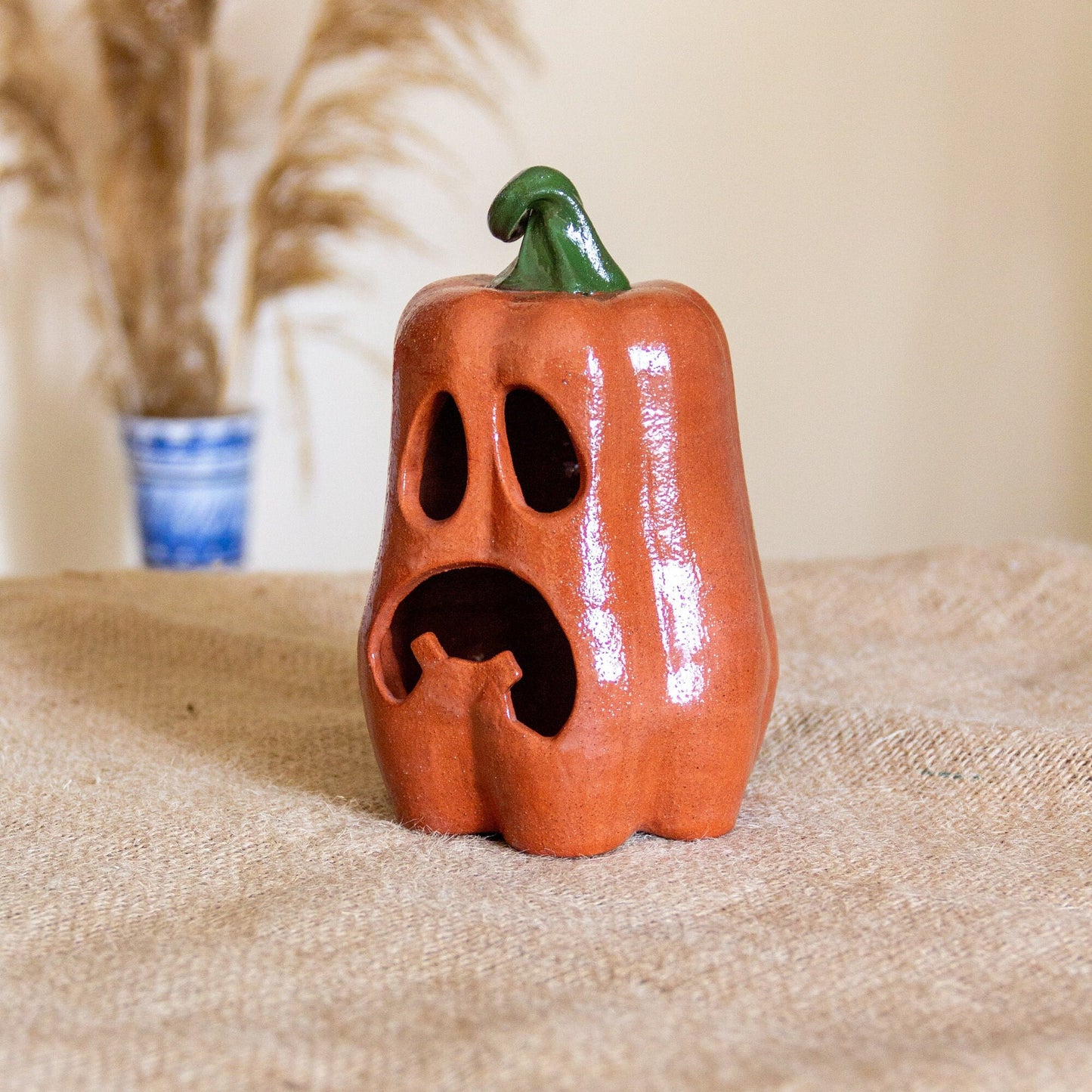 Halloween Decor Pumpkin Candle Holder