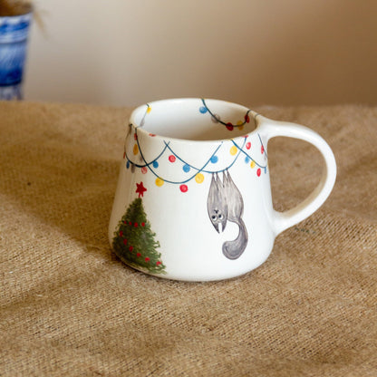 Christmas Cat Coffee Mug