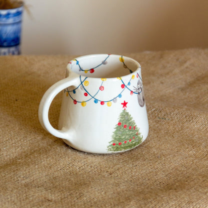 Christmas Cat Coffee Mug