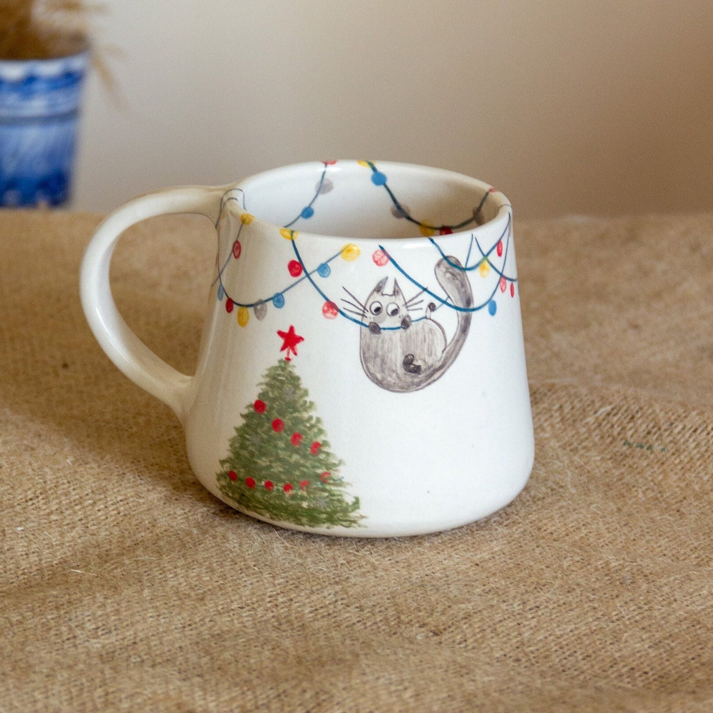 Christmas Cat Coffee Mug