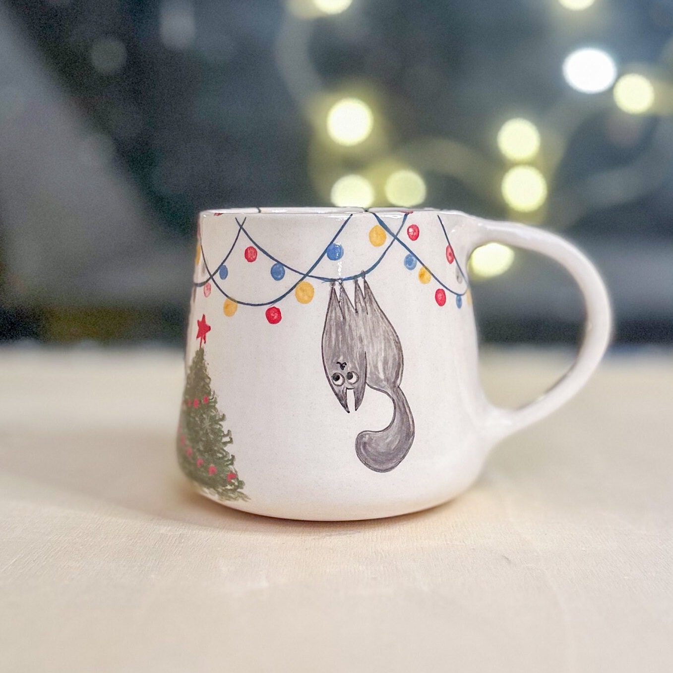 Christmas Cat Coffee Mug