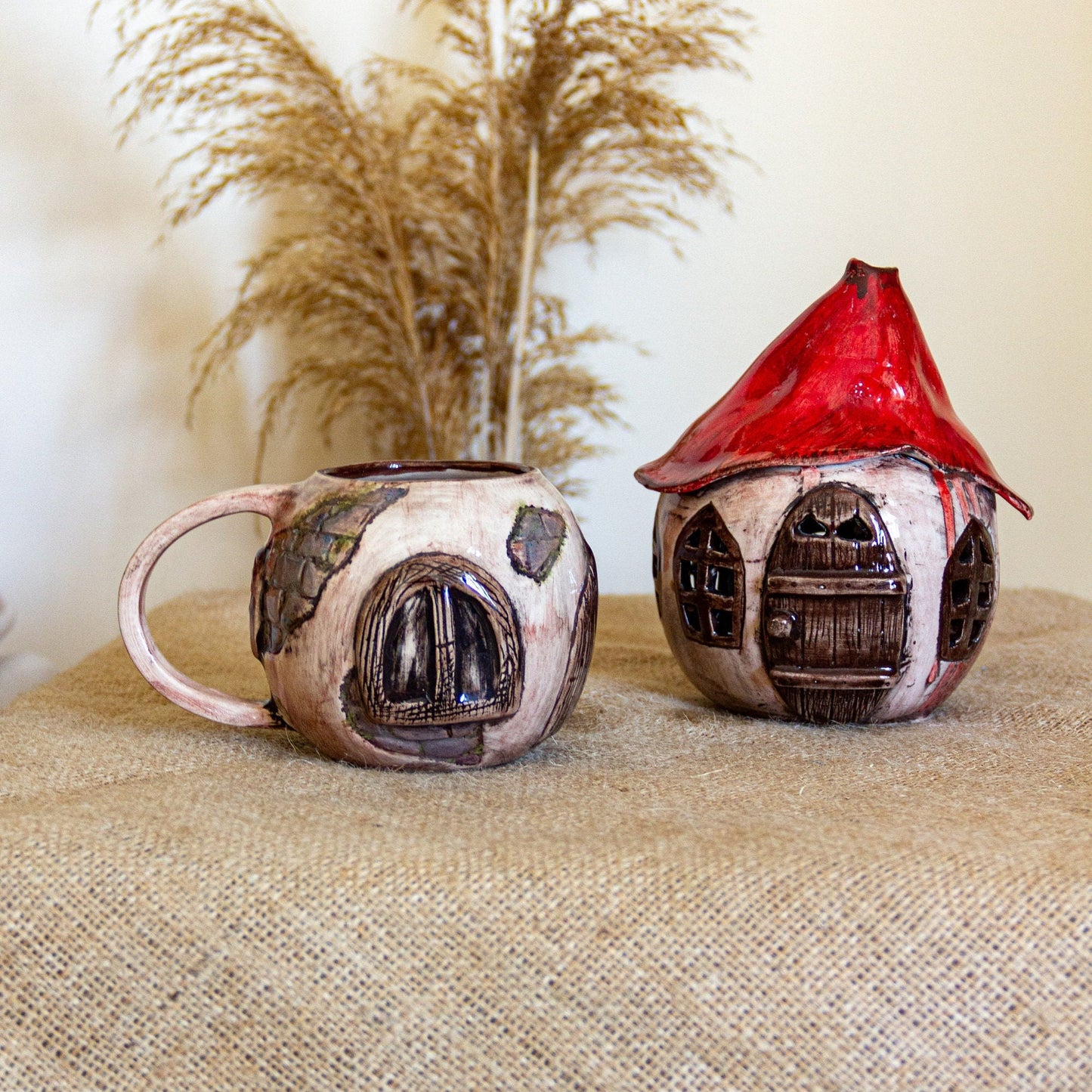 Halloween Gift Set Mug and Witch House