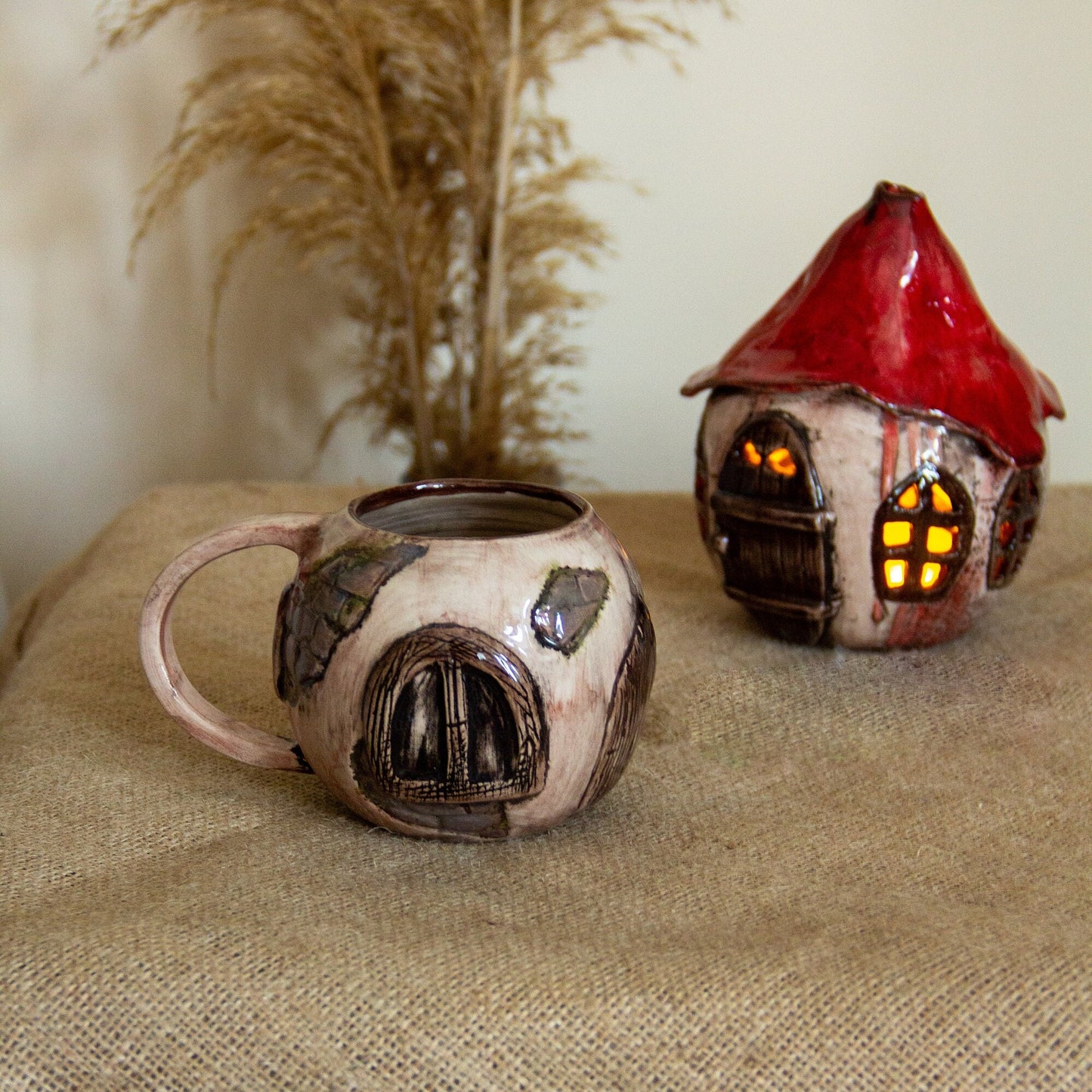 Halloween Gift Set Mug and Witch House