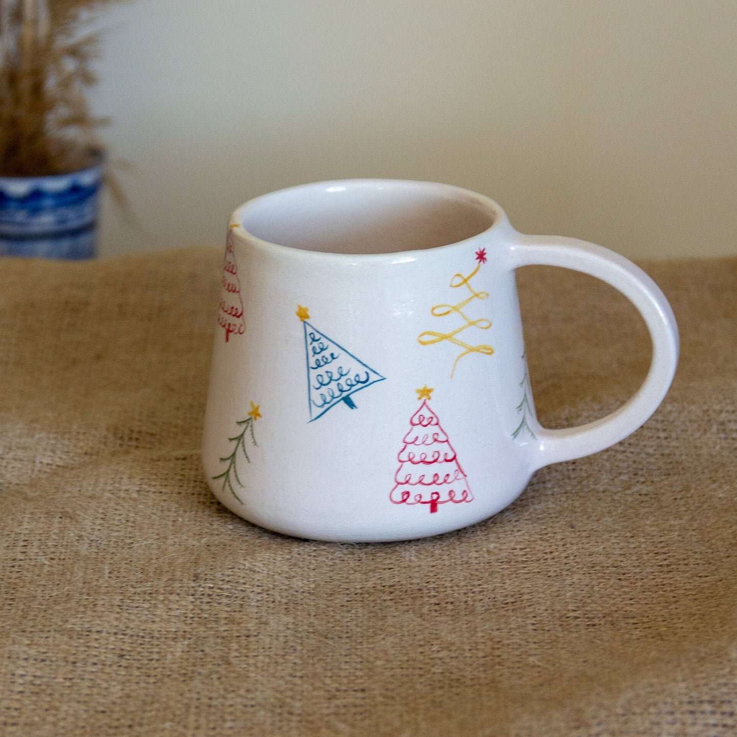 Christmas Mug, Handmade Ceramic Coffee Mug, Christmas Gift