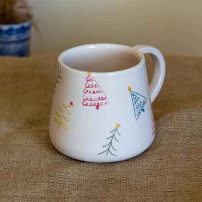 Christmas Mug, Handmade Ceramic Coffee Mug, Christmas Gift