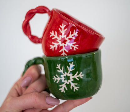 Christmas Gift Pottery Coffee Mug Tea Cup