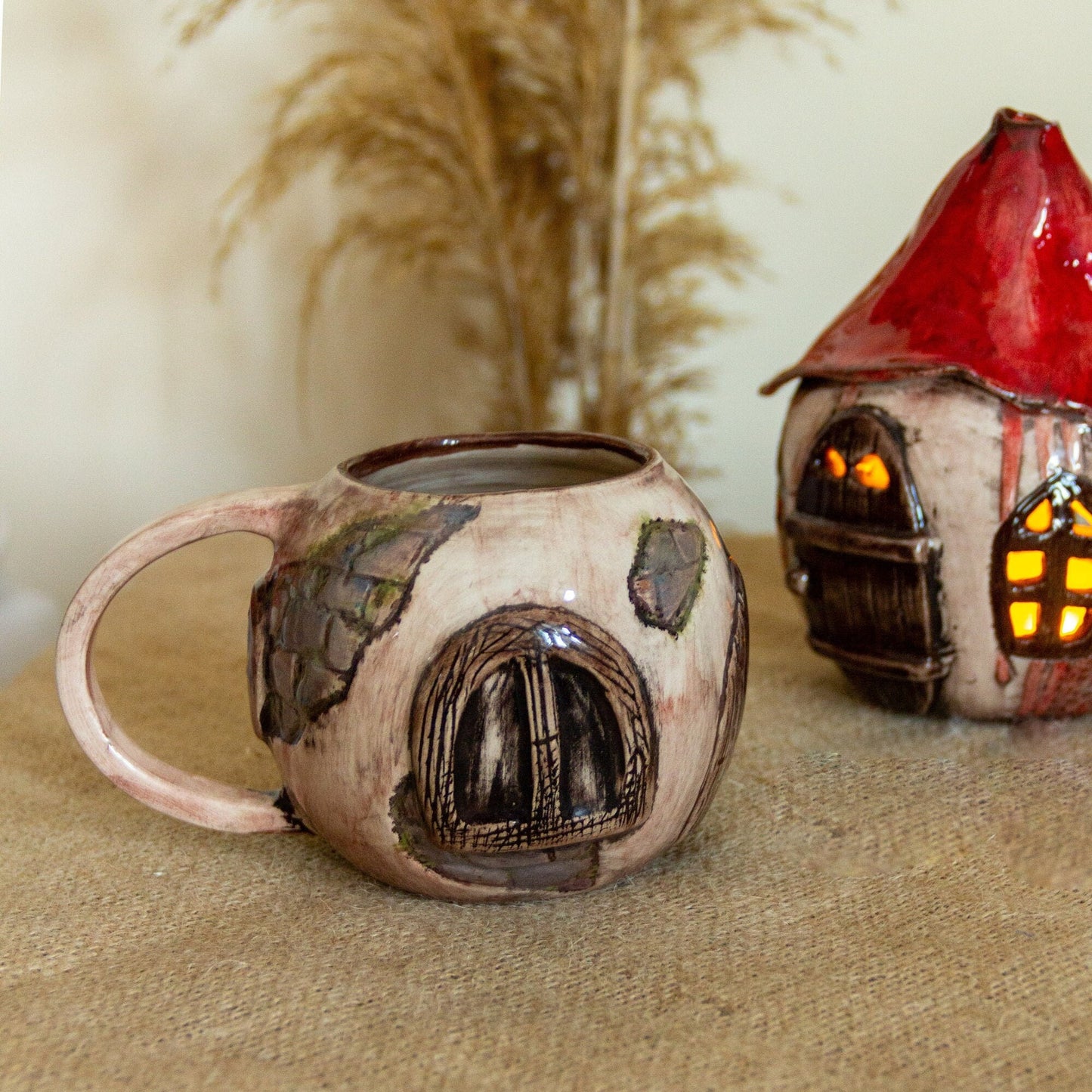 Halloween Gift Set Mug and Witch House