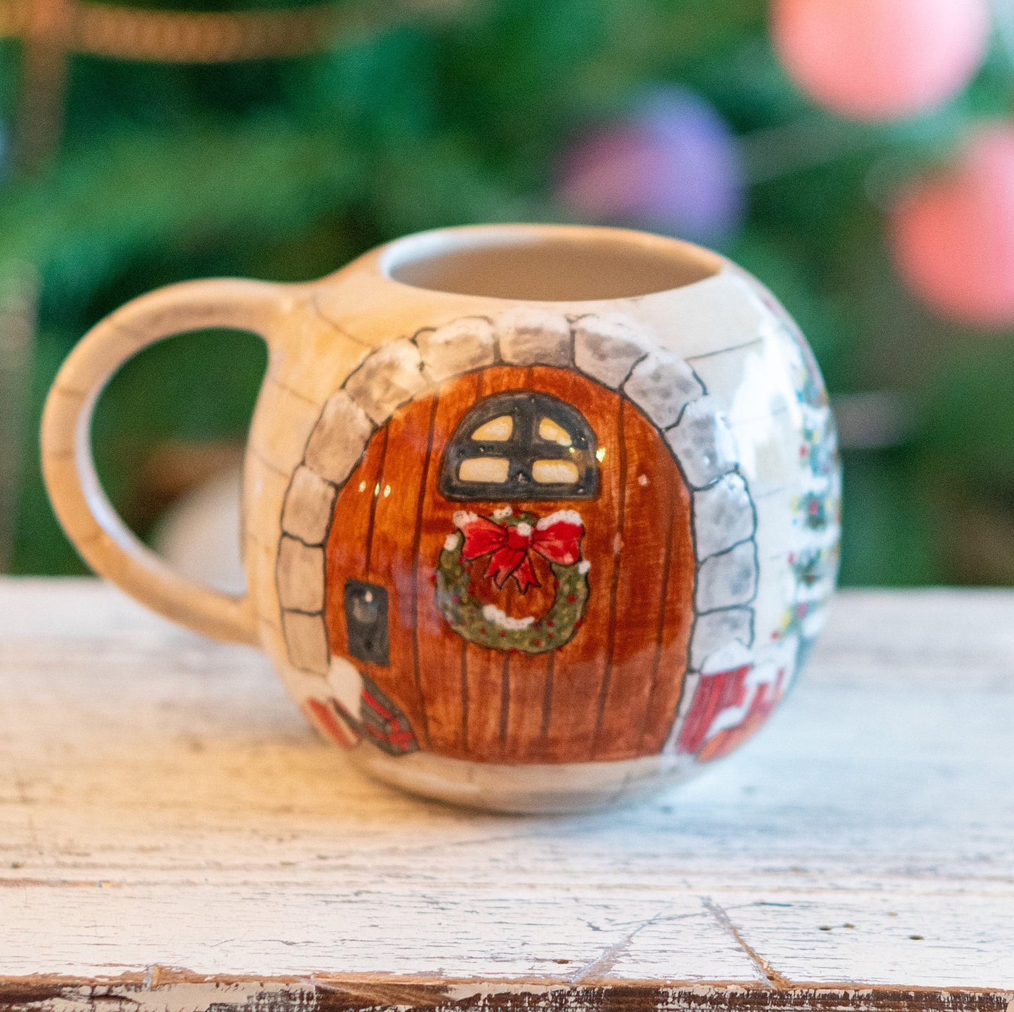 Christmas Coffee Mug, Cute House