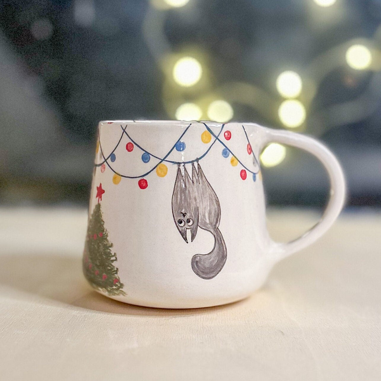 Christmas Cat Coffee Mug