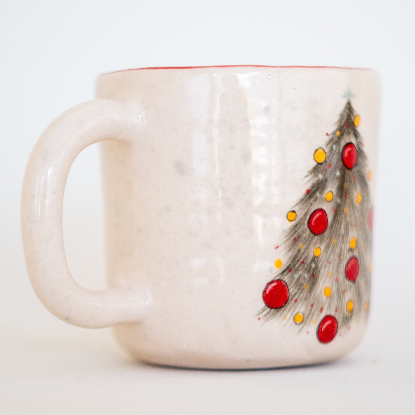 Christmas Tree Coffee Mug - Handmade Pottery