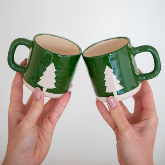 Christmas Coffee Mug - Handmade Mug Set