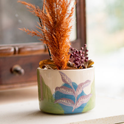 Unique Planter - Handmade Flower Pot, Indoor Ceramic Planter