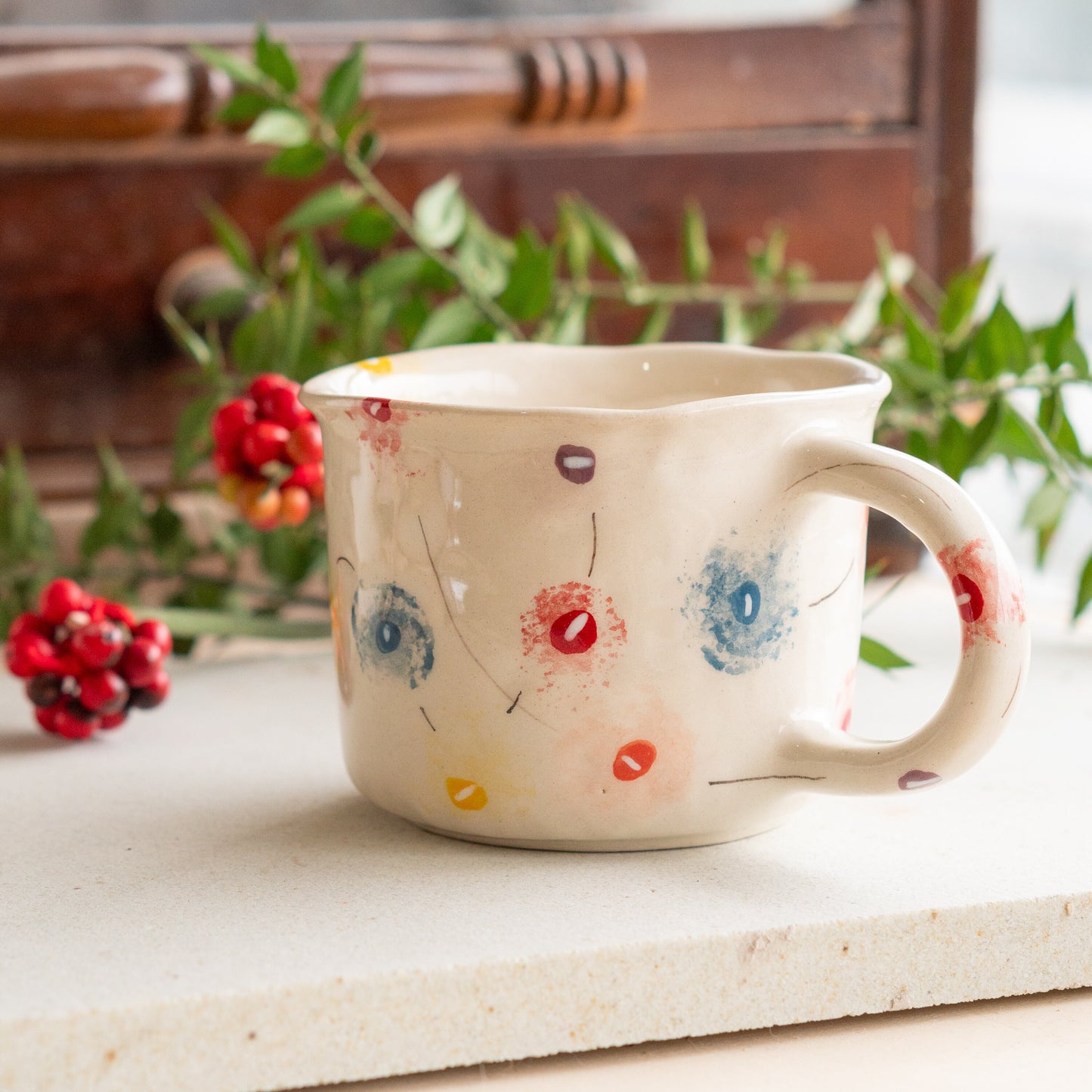 Christmas Coffee Mug - Ornaments and Lights